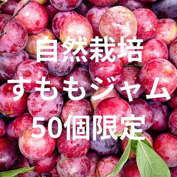 農薬ゼロ、肥料ゼロ、とっても珍しい自然栽培すももジャム【150g】先着50セット限定