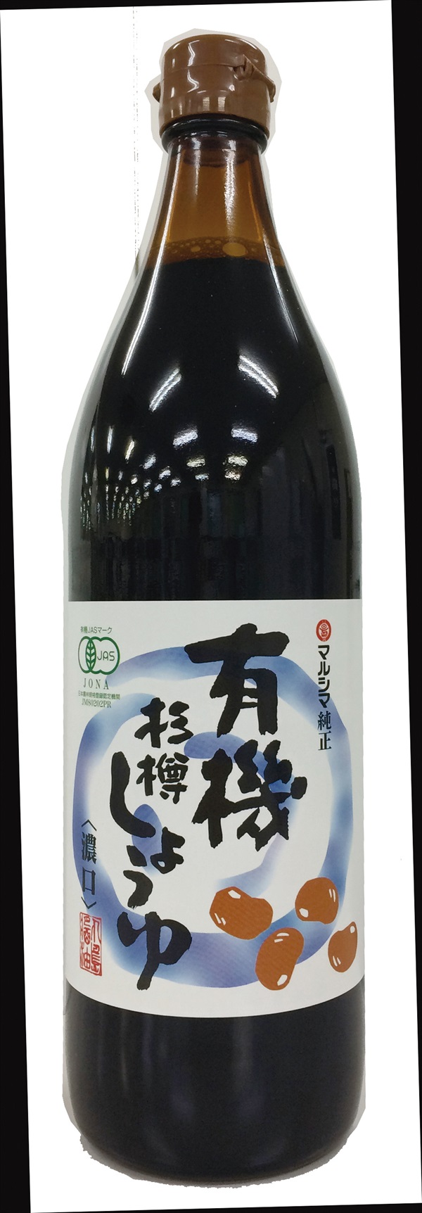 (丸島）有機杉樽しょうゆ・濃口【９００ｍｌ】MUSO10005