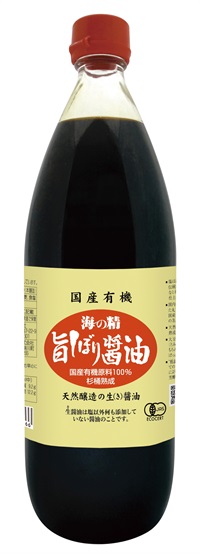 (海の精）国産有機･旨しぼり醤油【１ Ｌ】MUSO10187