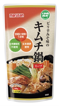 (マルサン）ピリ辛みそ味のキムチ鍋スープ【６００ｇ】MUSO10373
