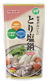 (マルサン）野菜がおいしいとり塩鍋スープ【６００ｇ】MUSO10385