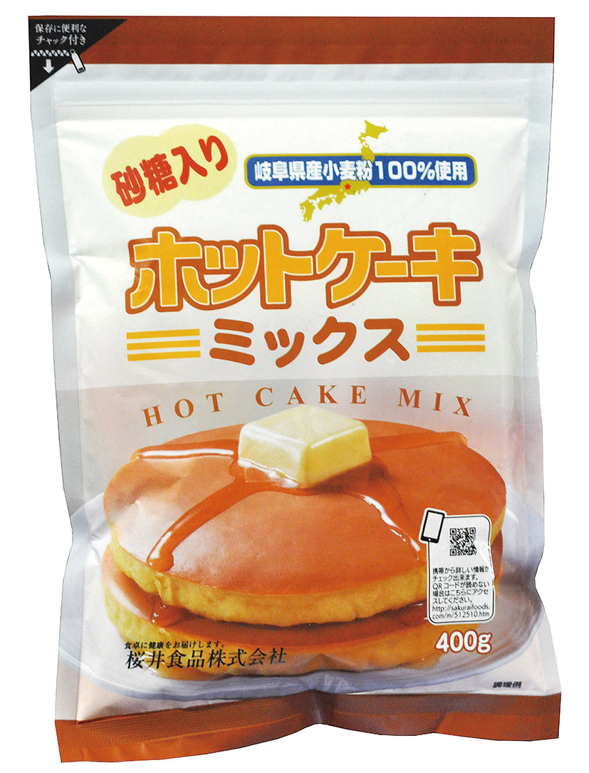 （桜井）ホットケーキミックス・砂糖入り【４００ｇ】MUSO20949