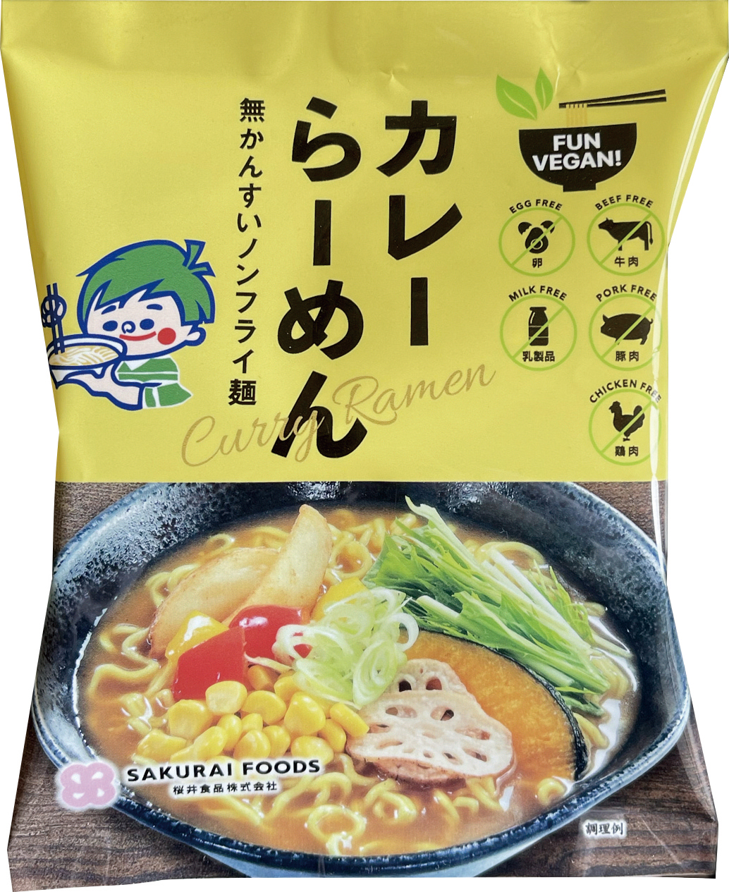 (桜井)ＶＥＧＡＮ カレーらーめん【98ｇ】MUSO21483
