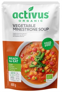 【9+1=10個入り】(むそう)activus　オーガニックミネストローネ 400g MUSO21976