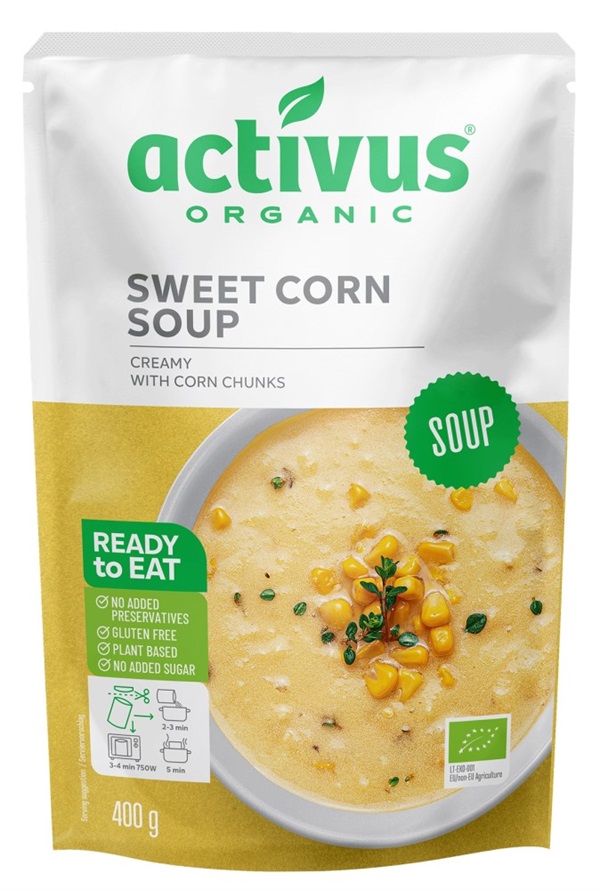 【9+1=10個入り】（むそう）activus　オーガニックコーンスープ 400g MUSO21979