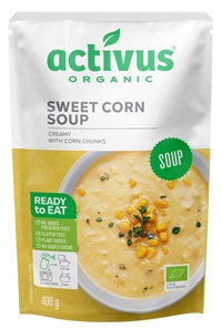 【9+1=10個入り】（むそう）activus　オーガニックコーンスープ 400g MUSO21979