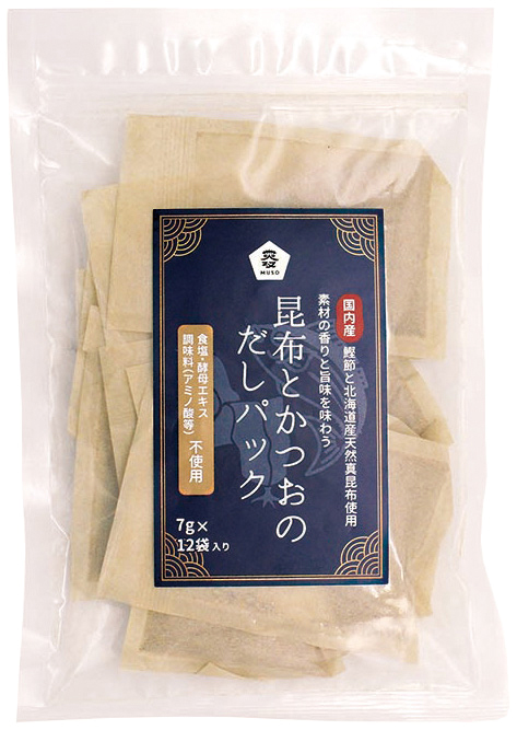 （ムソー）昆布とかつおのだしパック【７ｇ×１２】MUSO22276