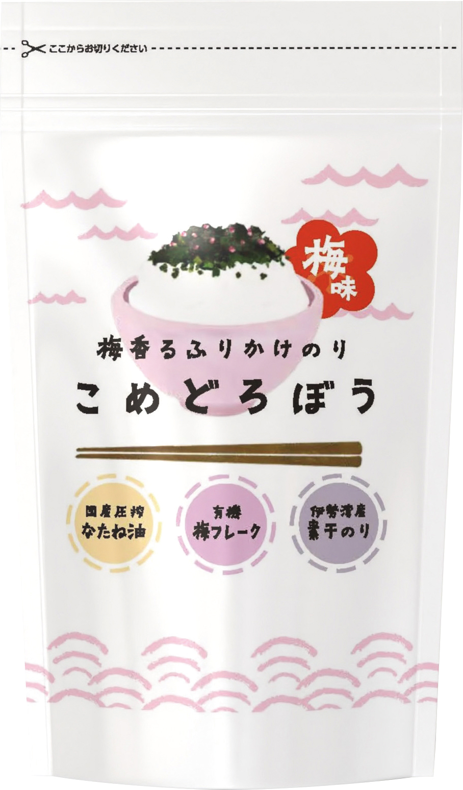 (みえぎょれん)梅香るふりかけのり・こめどろぼう【２５ｇ】MUSO22382