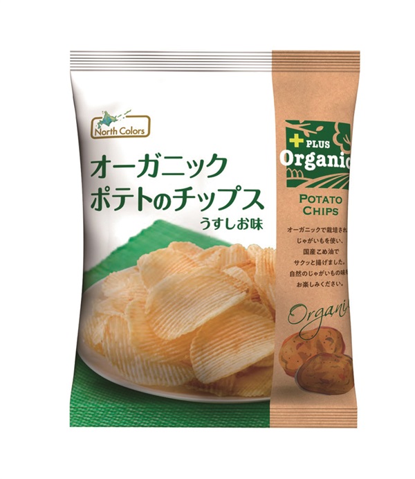 (ノースカラーズ）オーガニックポテトのチップス･うすしお味【６０ｇ】MUSO33476