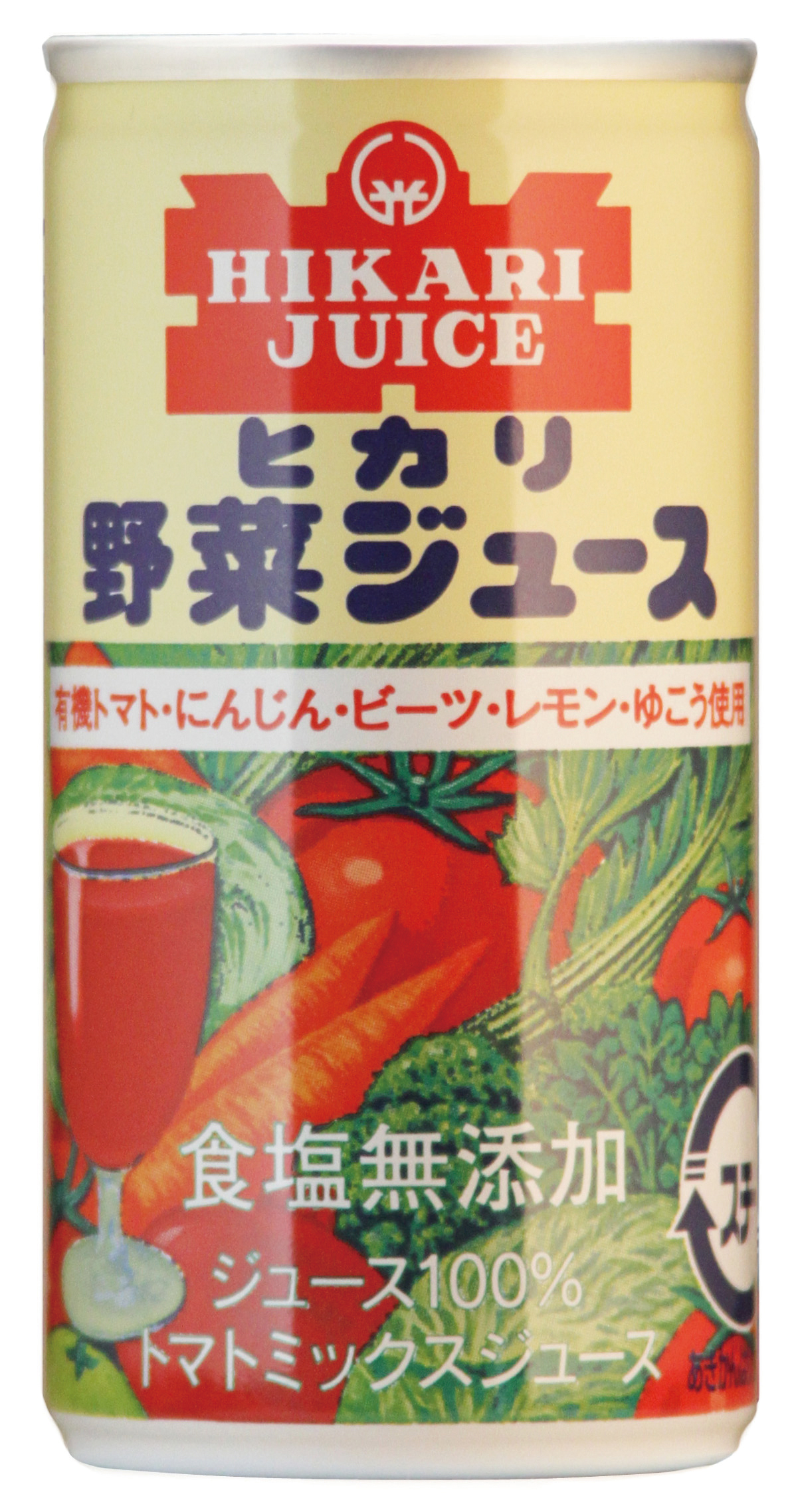 (ヒカリ)有機野菜使用・野菜ジュース無塩【１９０ｇ】MUSO43424