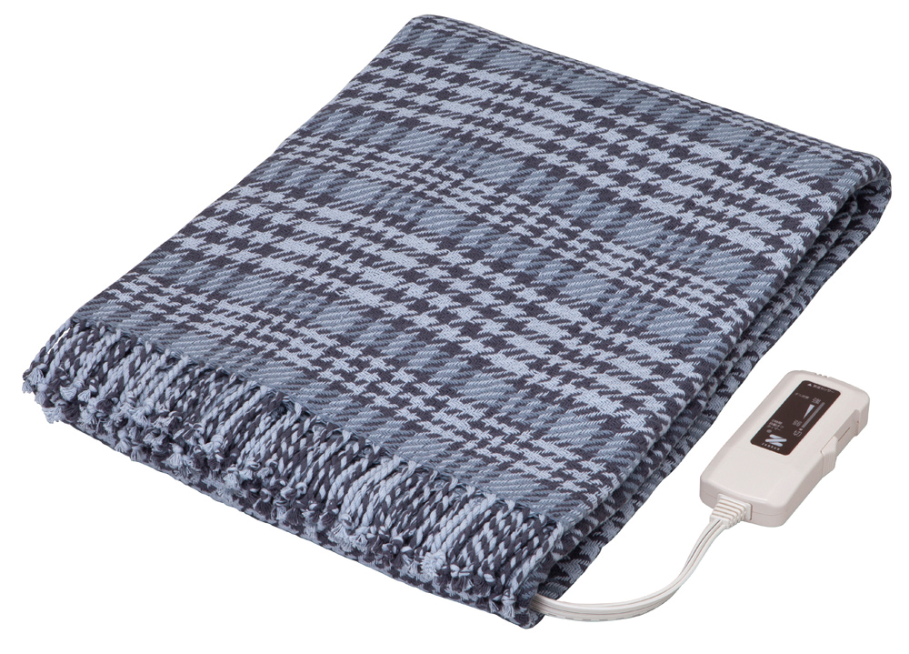 （ゼンケン）電磁波カット・電気ひざかけ（グレー）【１６０（フリンジ含む）×９３（ｃｍ）】MUSO64984/冬季限定商品