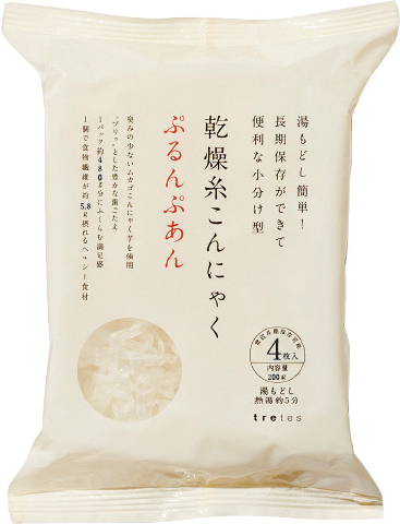 (トレテス)乾燥糸こんにゃく・ぷるんぷあん【５０ｇ×４】MUSO81700