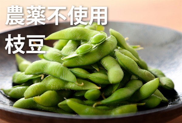 農薬不使用/無化学肥料の「枝豆（茶豆）」【1パック250g入り】山梨県産、クール便（出荷期間9/2-9/5)