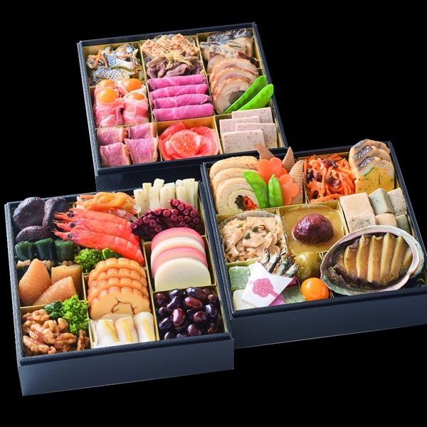 早期割引き5%OFF（10/31まで）【12/29・30いずれかお届け/メーカー直送便】冷凍おせち「雅セット」三段（商品毎に個包装/ご家庭で盛り付け）/45品目/3-4人前/送料無料 ※賞味期限1/3